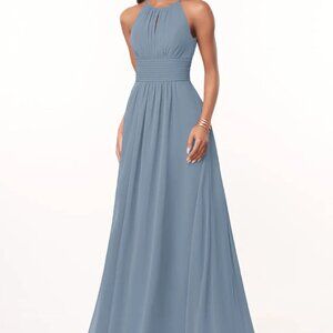 Azazie Bonnie Bridesmaids Dress - Dusty Blue